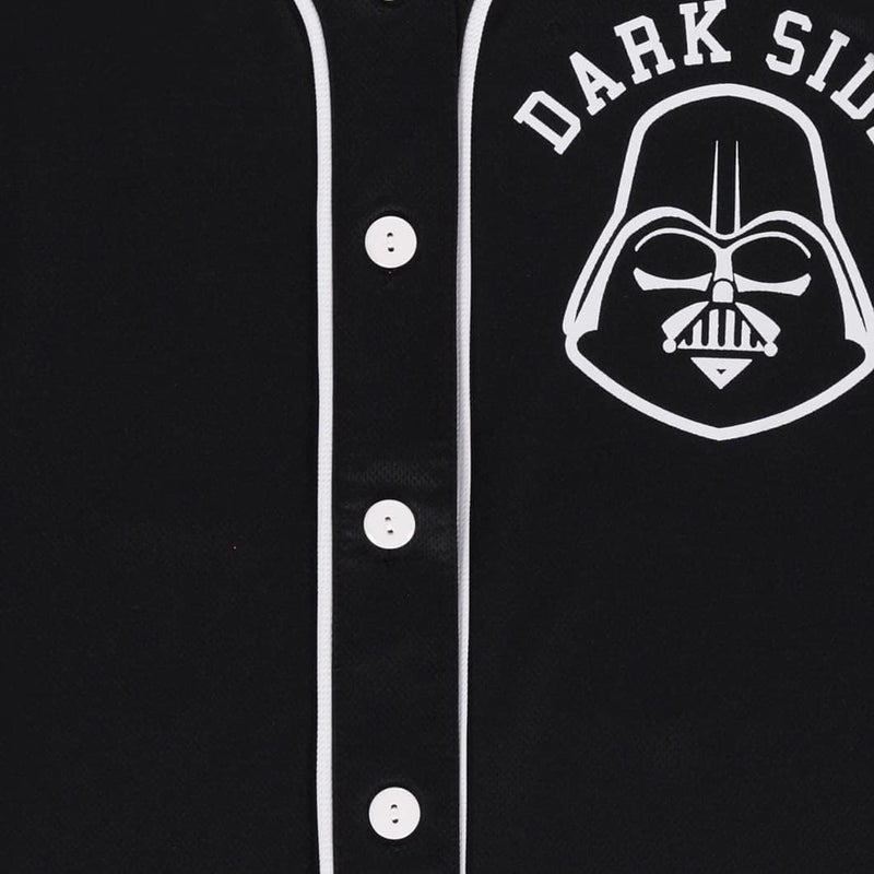 Starwars Ladies Baseball Jersey - Darth Vader, Luke Skywalker and Baby Yoda Mesh Button Down Baseball Jersey - Image 5
